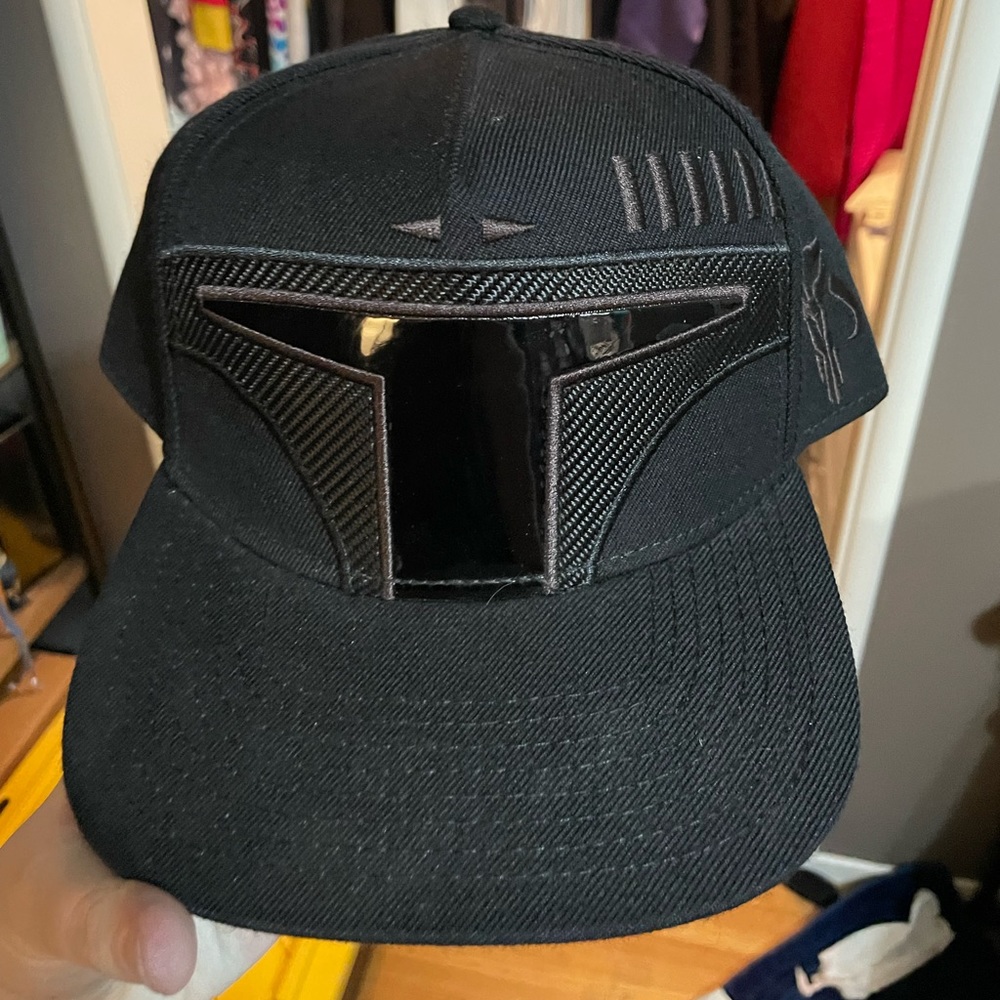 All Black Boba Fett Helmet Cap